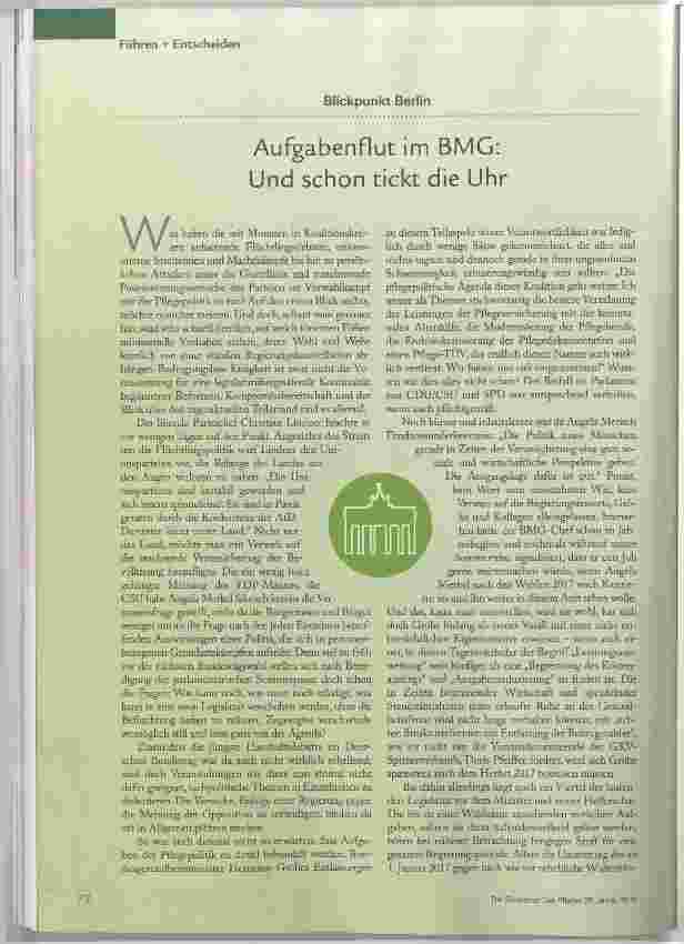 Vorschauseite 1: Aufgabenflut im BMC: Und schon tickt die Uhr
