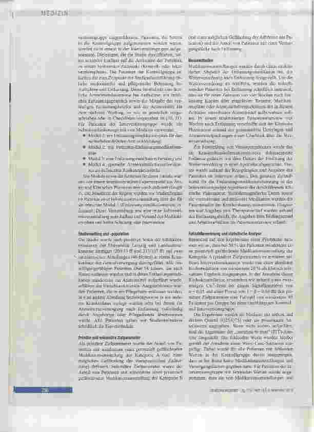 Vorschauseite 2: Medikation und Adhärenz nach stationärer Entlassung