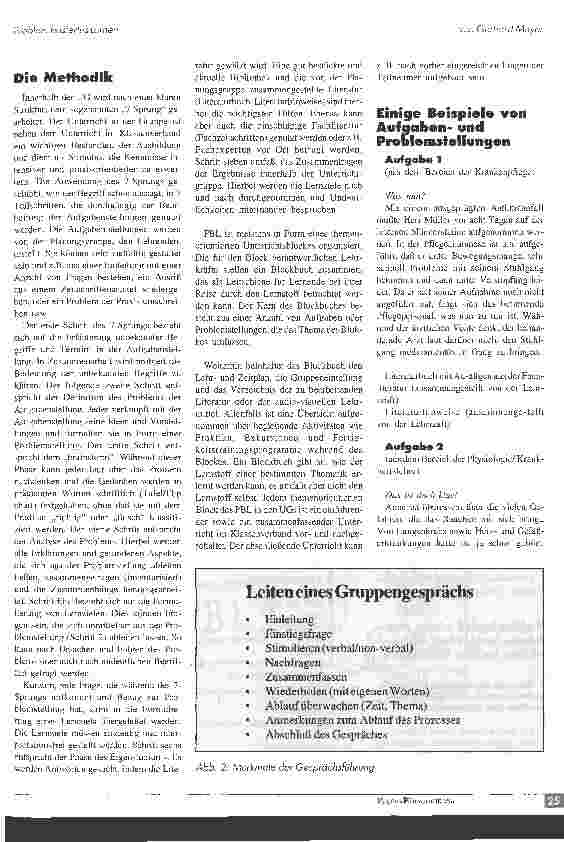 Vorschauseite 5: Problem-basiertes Lernen - eine veränderte Pädagogik im Gesundheitswesen