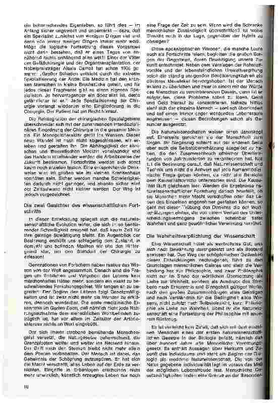 Vorschauseite 2: Die individuelle Freiheit im Wandel der Chirurgie