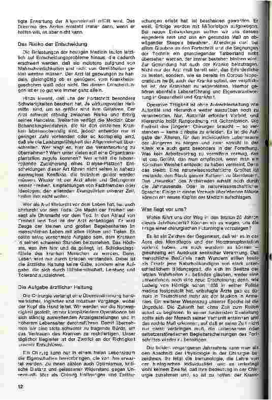 Vorschauseite 4: Die individuelle Freiheit im Wandel der Chirurgie
