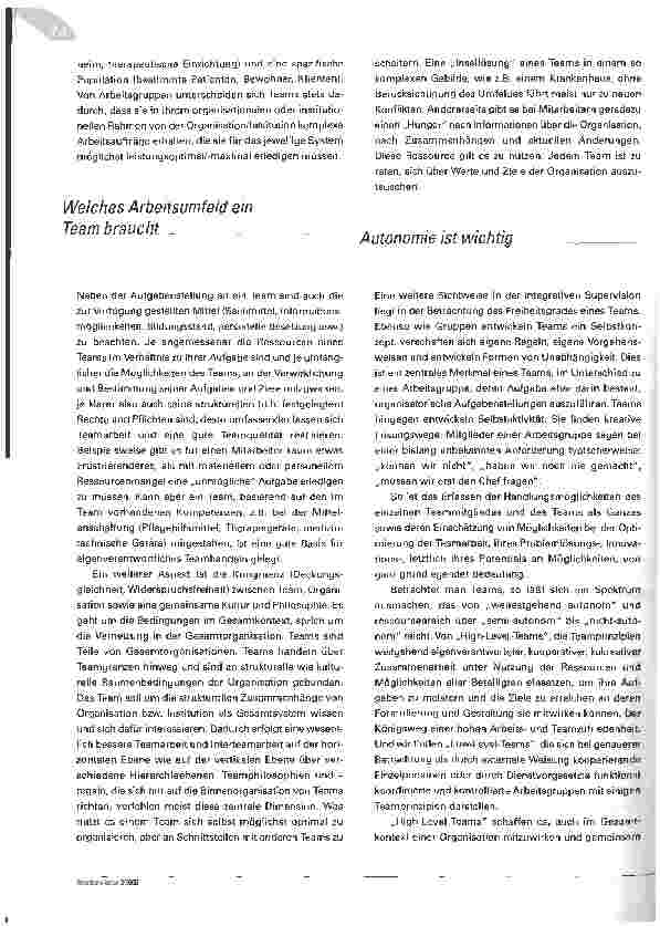 Vorschauseite 2: Wann ist ein Team ein Team?Eine Begriffserläuterung aus Sicht der Integrativen Supervision