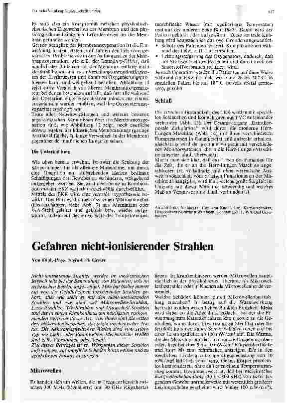 Vorschauseite 1: Gefahren nicht-ionisierender Strahlen