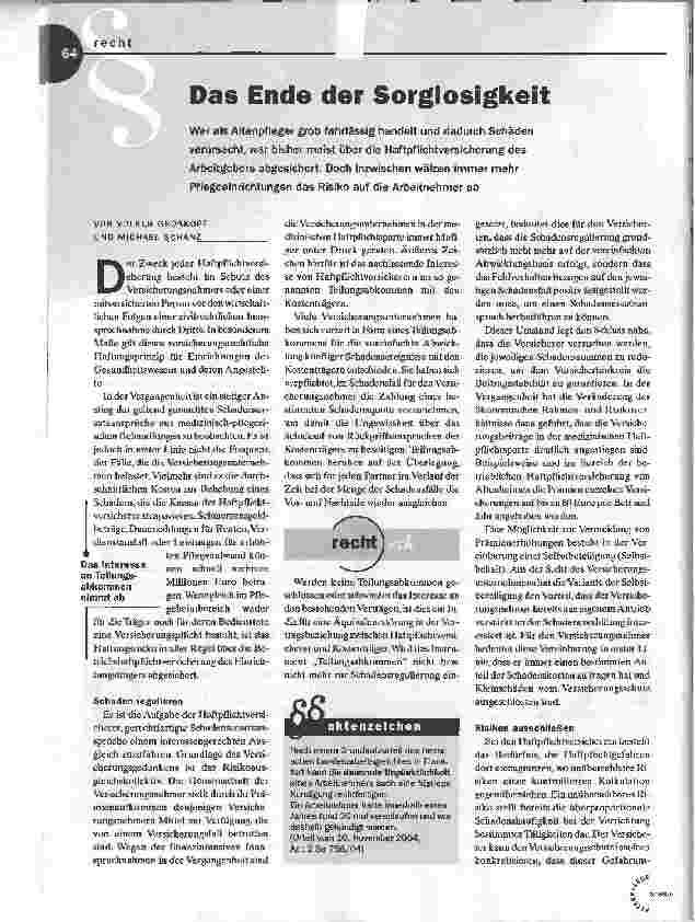 Vorschauseite 1: Das Ende der Sorglosigkeit