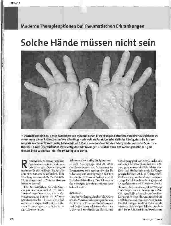 Vorschauseite 1: Solche Hände müssen nicht sein