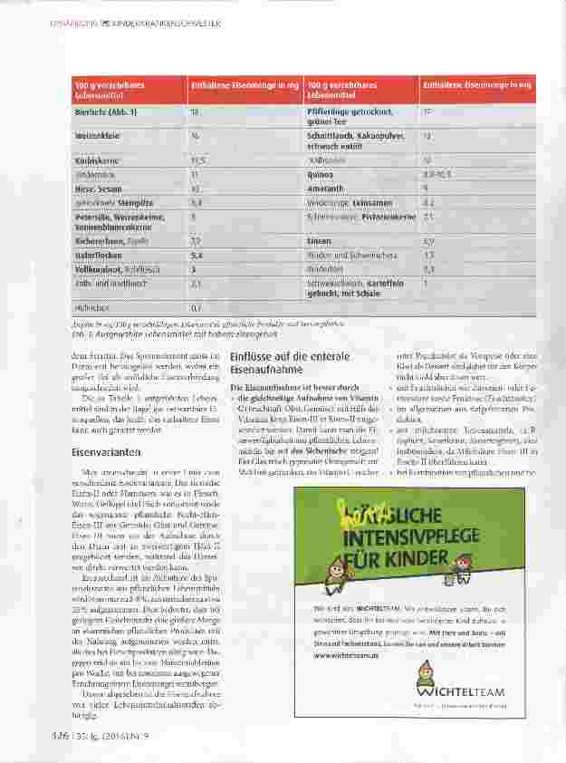 Vorschauseite 2: Eisen das problematische Spurenelement