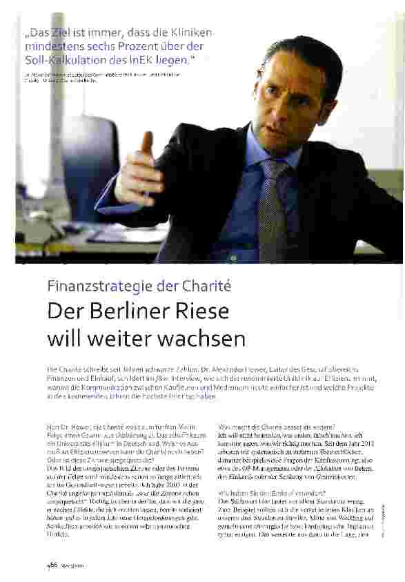 Vorschauseite 1: Der Berliner Riese will weiter wachsen