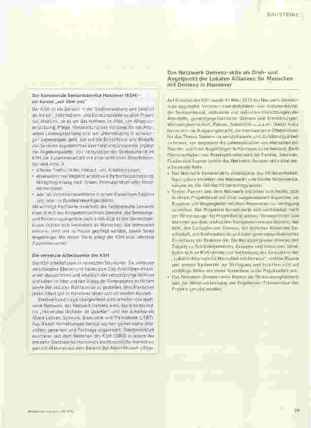 Vorschauseite 2: Lokale Allianzen für Menschen mit Demenz
