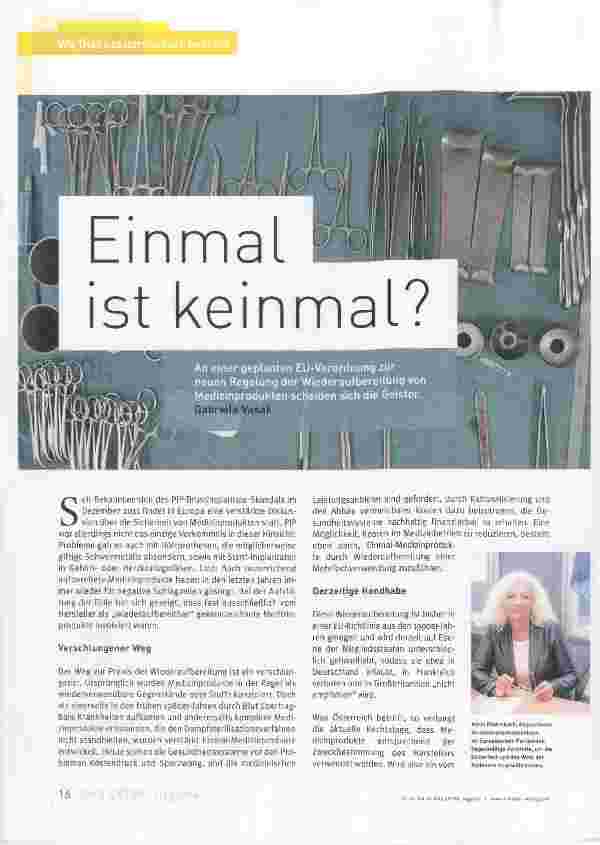 Vorschauseite 1: Einmal ist Keinmal?