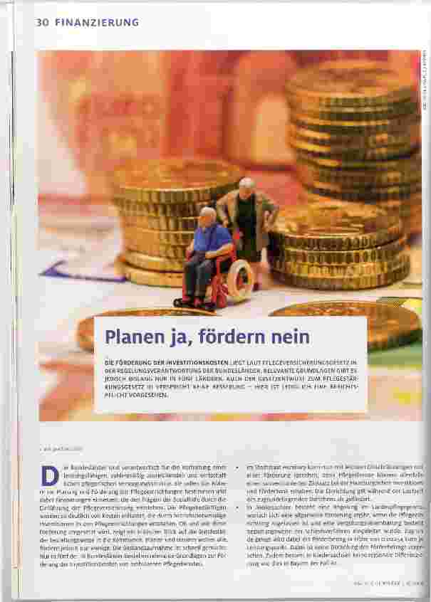Vorschauseite 1: Planen ja, fördern nein
