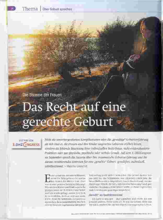 Vorschauseite 1: Das Recht auf eine gerechte Geburt