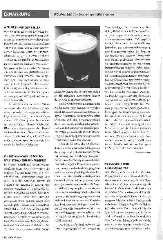 Vorschauseite 5: Was essen wir morgen?Mit den Sinnen genießen lernen