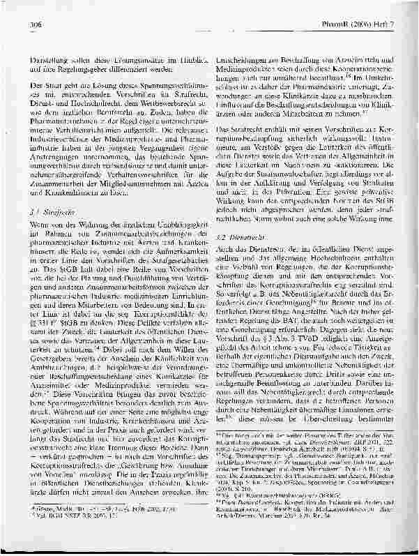 Vorschauseite 3: Freiwillige Selbstkontrolle durch die Pharmaindustrie - die Zukunft der Korruptionseindämmung im Gesundheitswesen?