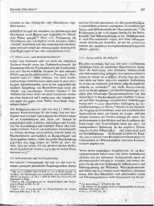 Vorschauseite 4: Freiwillige Selbstkontrolle durch die Pharmaindustrie - die Zukunft der Korruptionseindämmung im Gesundheitswesen?