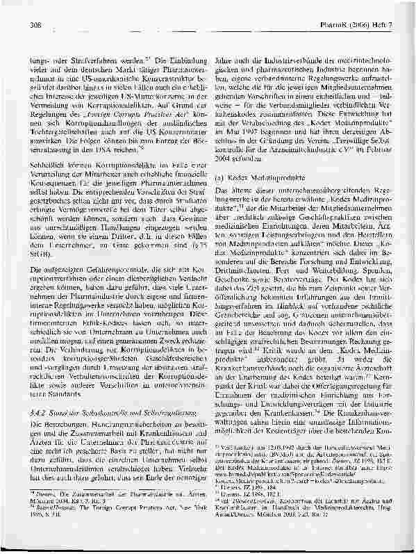 Vorschauseite 5: Freiwillige Selbstkontrolle durch die Pharmaindustrie - die Zukunft der Korruptionseindämmung im Gesundheitswesen?