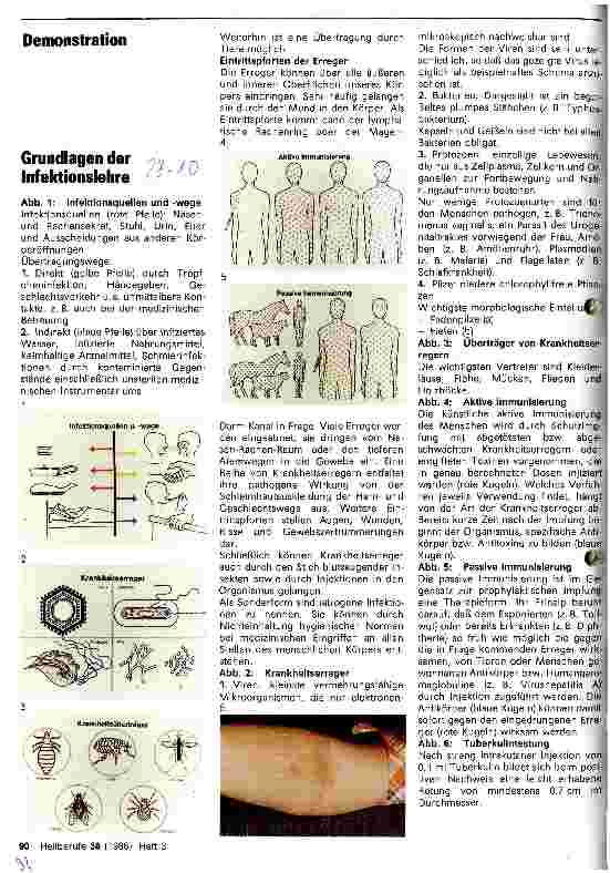 Vorschauseite 1: Grundlagen der Infektionslehre Demonstration