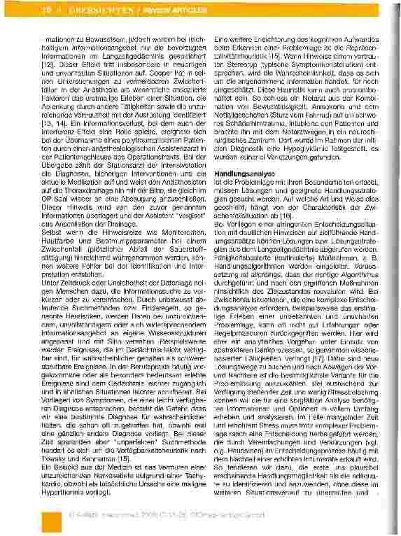 Vorschauseite 4: Vom Fehler zum Zwischenfall - Strategien zur Erhöhung der Patientensicherheit in der Anästhesie