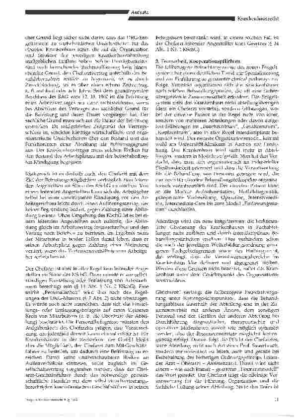 Vorschauseite 4: Rechtliche Anforderungen an den Chefarzt imDRG-Zeitalter