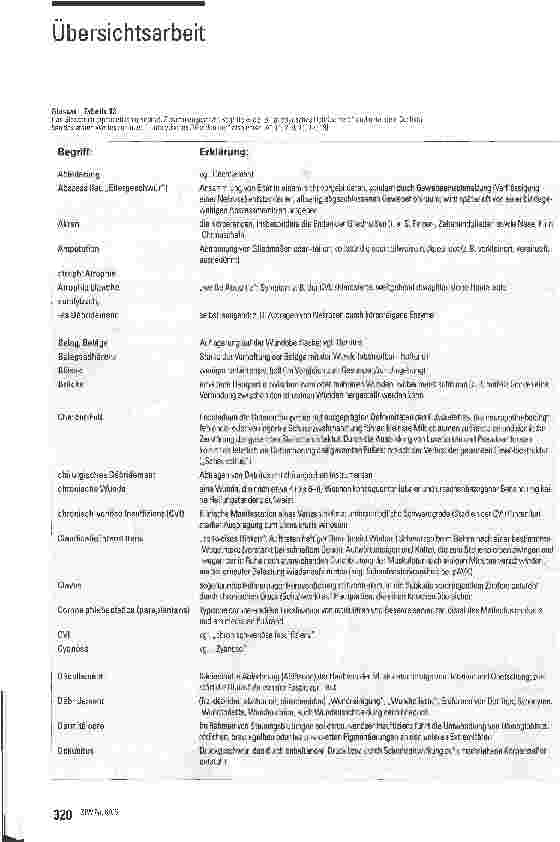 Vorschauseite 5: Wundbeurteilung und Wundinterpretation -eine Übersicht