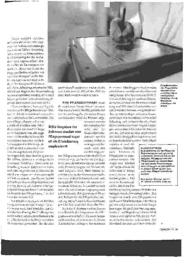Vorschauseite 2: PFLEGEINFORMATIK - TAKE CARE