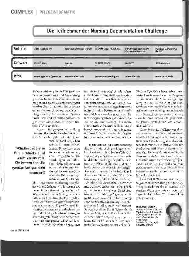 Vorschauseite 3: PFLEGEINFORMATIK - TAKE CARE