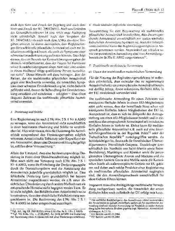 Vorschauseite 3: Registrierung traditioneller pflanzlicher Arzneimittel - Chancen und Möglichkeiten