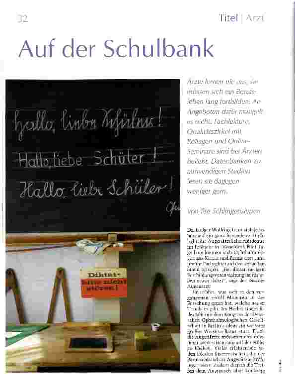 Vorschauseite 1: Auf der Schulbank