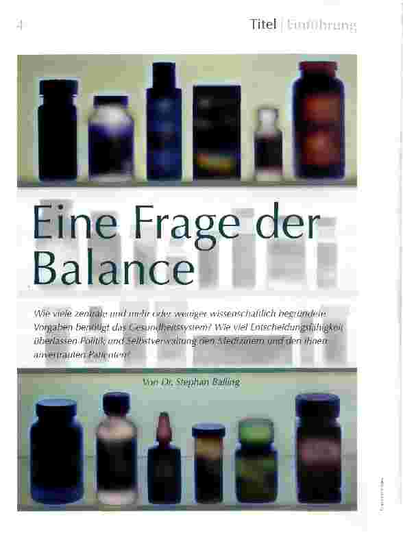 Vorschauseite 1: Eine Frage der Balance