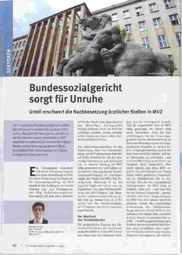 Vorschauseite 1: Bundessozialgericht sorgt für Unruhe
