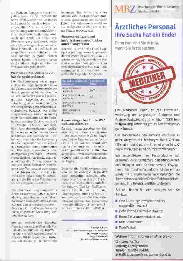 Vorschauseite 4: Bundessozialgericht sorgt für Unruhe