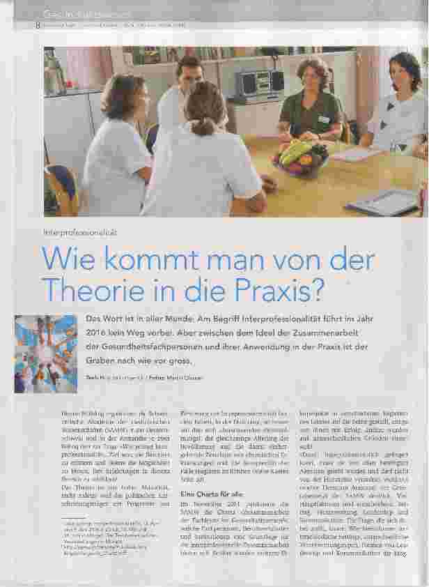 Vorschauseite 1: Wie kommt man von der Theorie in die Praxis?