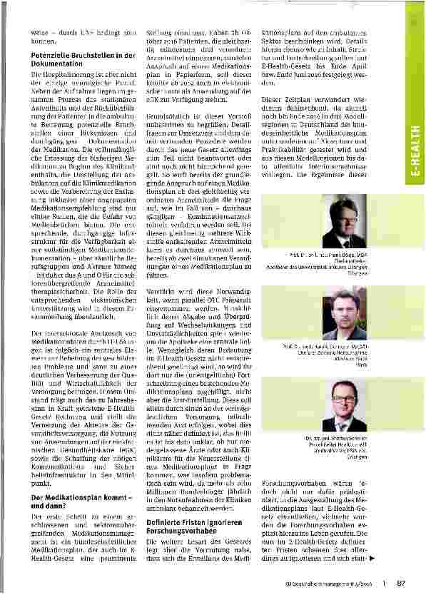 Vorschauseite 2: Mehr zum Medikationsplan