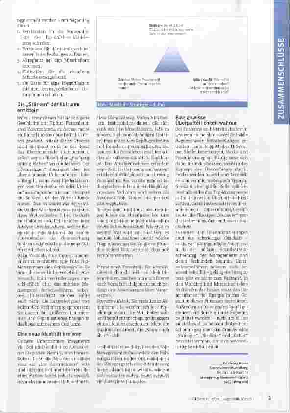 Vorschauseite 2: Orientierung an Struktur, Strategie und Kultur