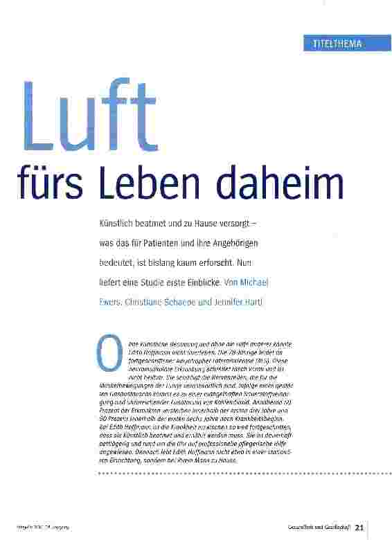 Vorschauseite 2: Luft fürs Leben daheim