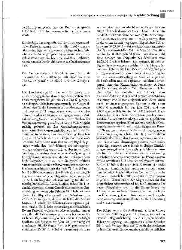 Vorschauseite 6: Zu den Voraussetzungen für den Abschluss eines Versorgungsvertrags