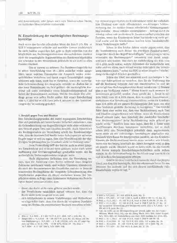 Vorschauseite 2: Nachträgliche Korrektur von Krankenhausrechnungen
