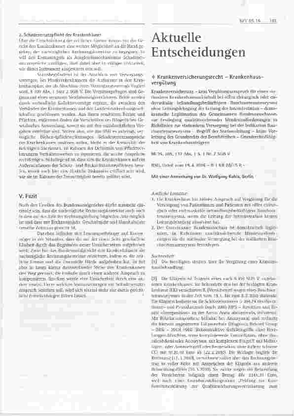Vorschauseite 3: Nachträgliche Korrektur von Krankenhausrechnungen