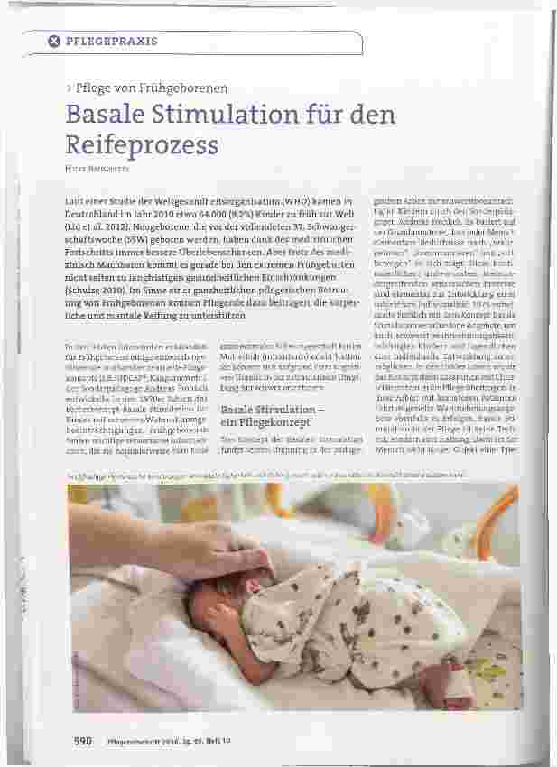 Vorschauseite 1: Basale Stimulation für den Reifeprozess