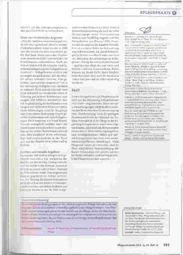Vorschauseite 4: Basale Stimulation für den Reifeprozess