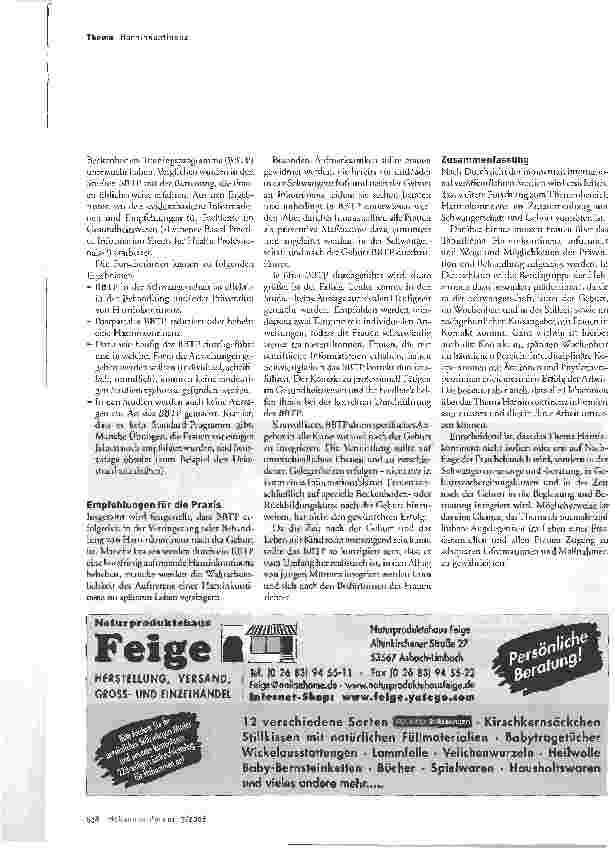 Vorschauseite 3: Harninkontinenz - (k)ein Tabu?
