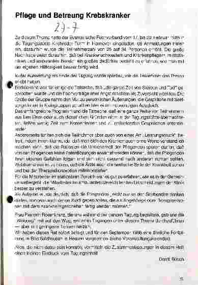 Vorschauseite 1: Pflege und Betreuung Krebskranker
