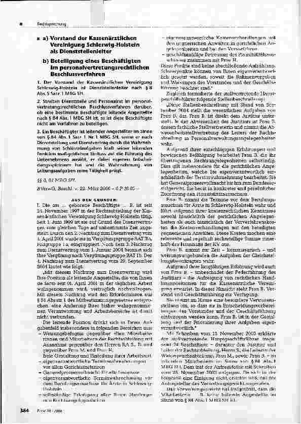 Vorschauseite 1: Rechtsprechung
