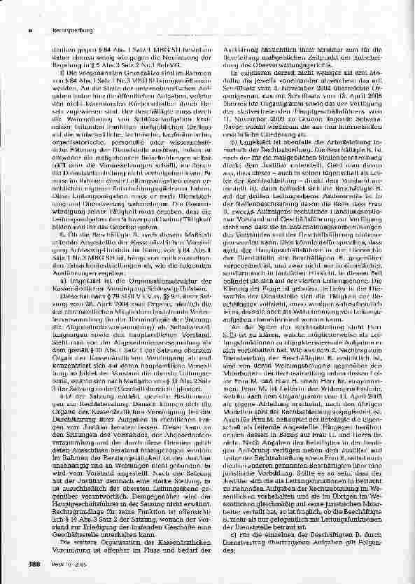 Vorschauseite 5: Rechtsprechung