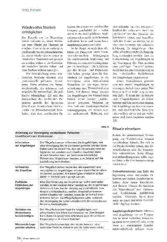 Vorschauseite 5: Würdevoll sterben auf der Intensivstation