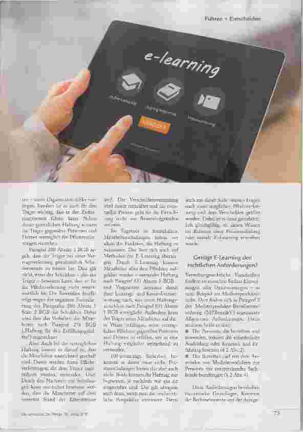 Vorschauseite 2: Wie rechtssicher ist E-Learning?