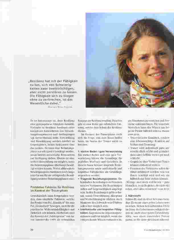 Vorschauseite 2: Resilienz in der Trauerphase