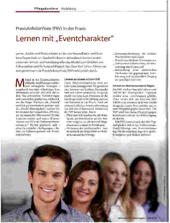 Vorschauseite 1: Lernen mit „Eventcharakter