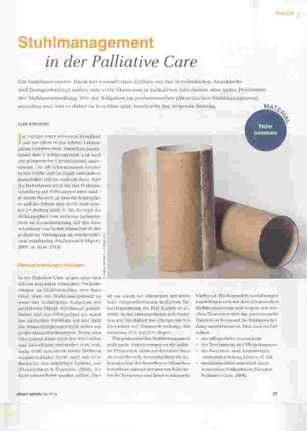 Vorschauseite 1: Stuhlmanagement in der Palliative Care