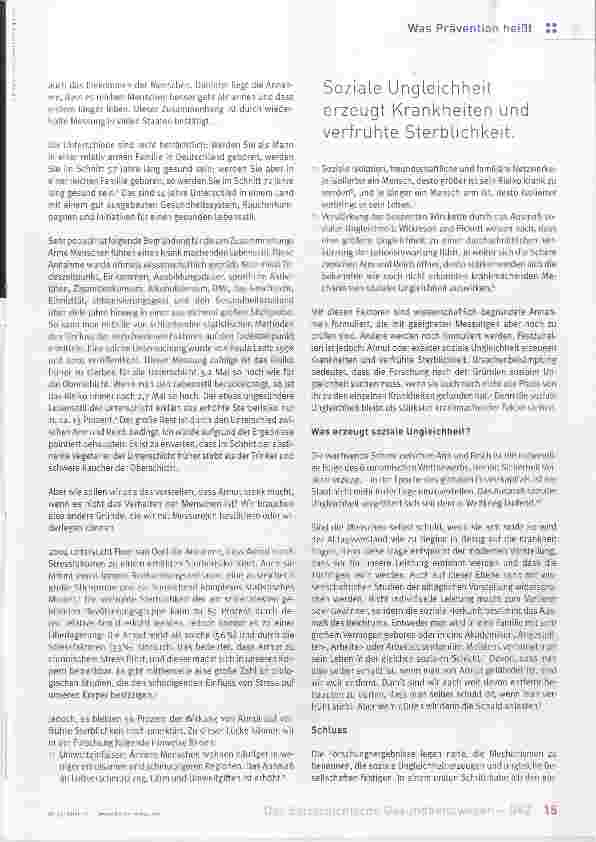 Vorschauseite 2: Gründe verfrühter Sterblichkeit