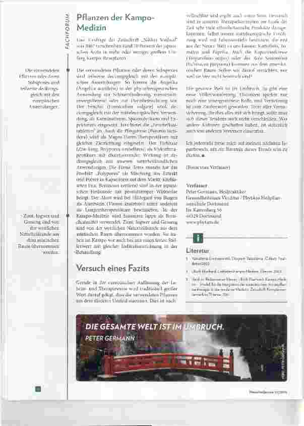 Vorschauseite 4: Westliche Phytotherapie in Japan